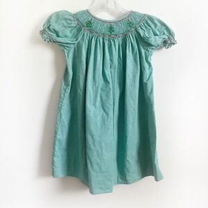 Strasburg | Dresses | Strasburg Toddler Dress Green White Gingham Smocked  Holiday Christmas Trees | Poshmark